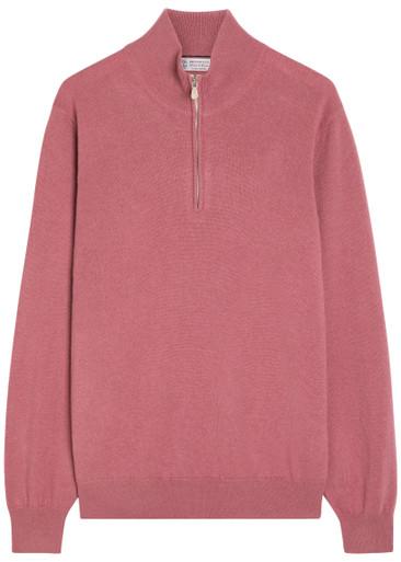 Half-zip cashmere jumper by BRUNELLO CUCINELLI