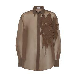 Herbarium appliqué shirt by BRUNELLO CUCINELLI