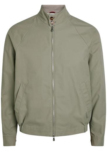 High-neck cotton-blend jacket by BRUNELLO CUCINELLI
