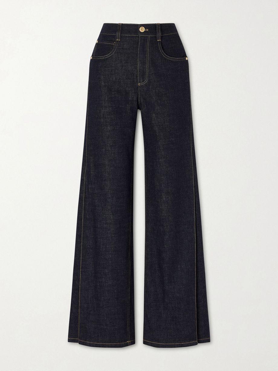 High-rise wide-leg jeans by BRUNELLO CUCINELLI