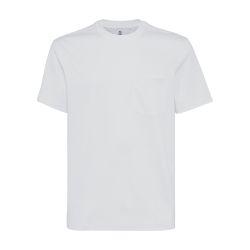 Jersey T-shirt with chest pocket by BRUNELLO CUCINELLI
