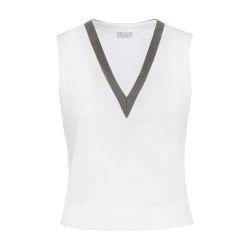 Jersey crop top by BRUNELLO CUCINELLI