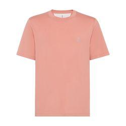 Jersey t-shirt with logo by BRUNELLO CUCINELLI