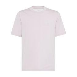 Jersey t-shirt with logo by BRUNELLO CUCINELLI