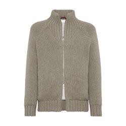 Knit jacket with padding by BRUNELLO CUCINELLI