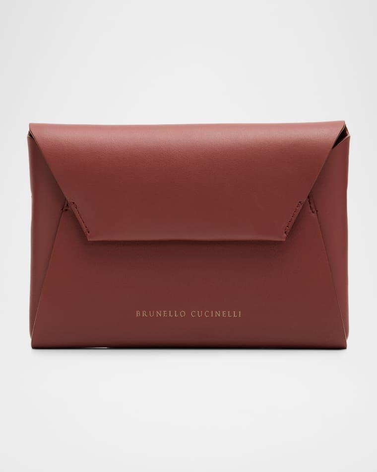 Leather Envelope Pochette Clutch Bag by BRUNELLO CUCINELLI