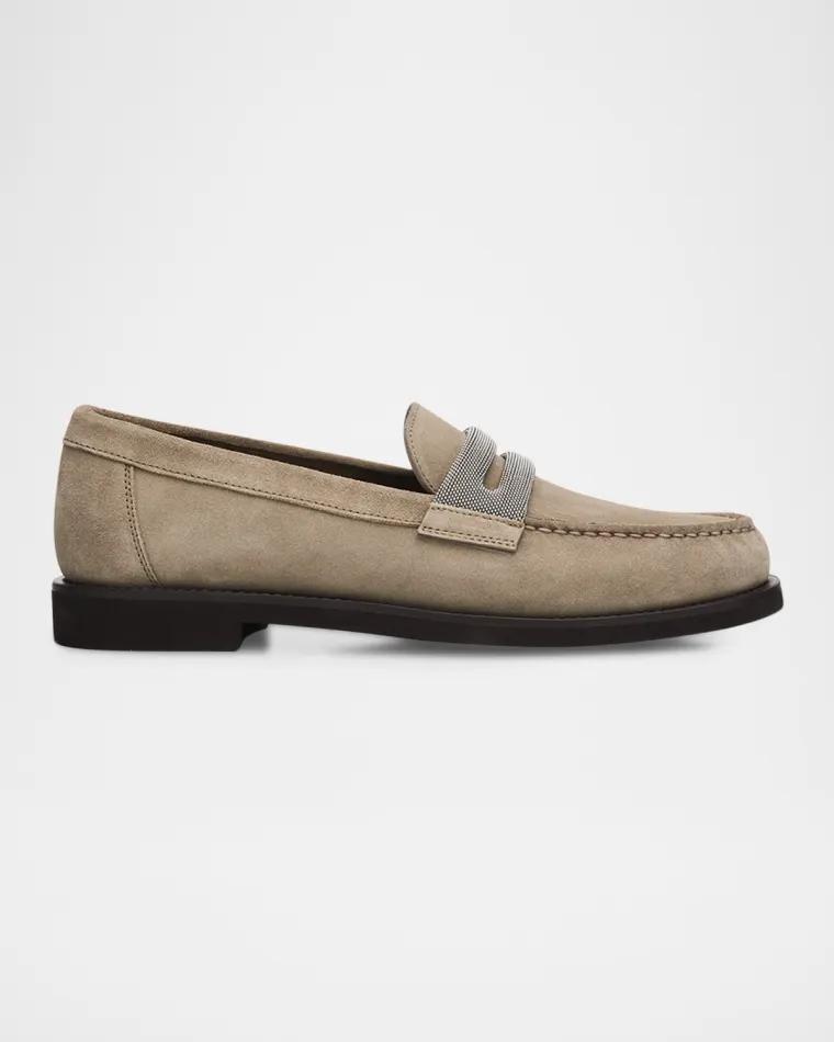 Leather Lace-Up Sneakers by BRUNELLO CUCINELLI