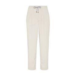 Leisure fit trousers with drawstring by BRUNELLO CUCINELLI