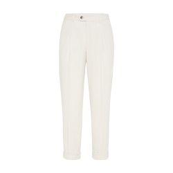 Leisure fit trousers with pleats by BRUNELLO CUCINELLI