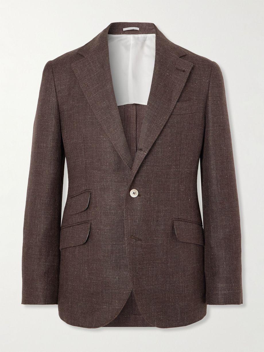 Linen, Wool and Silk-Blend Blazer by BRUNELLO CUCINELLI