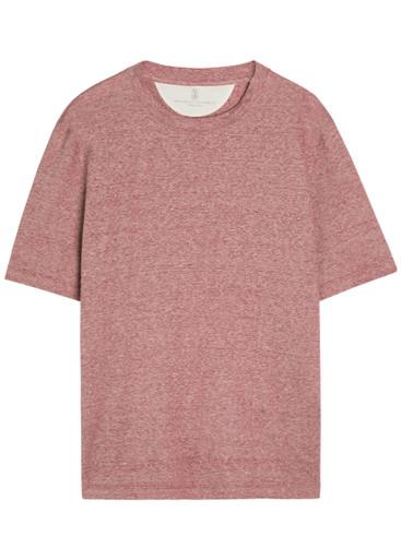 Linen and cotton-blend T-shirt by BRUNELLO CUCINELLI