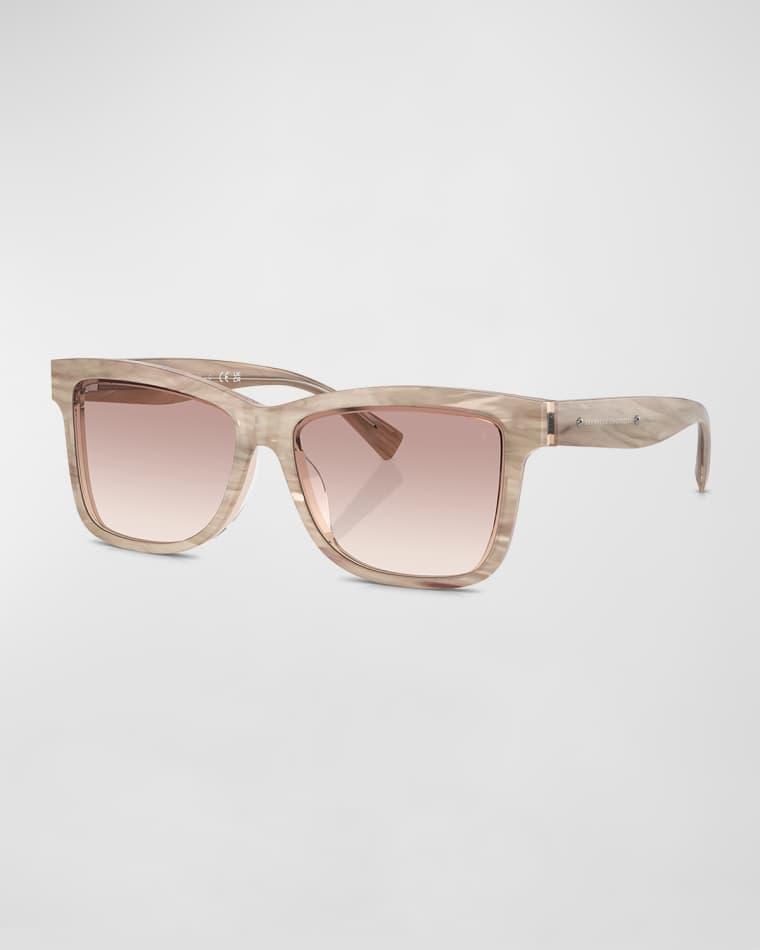 Logo Acetate Butterfly Sunglasses by BRUNELLO CUCINELLI