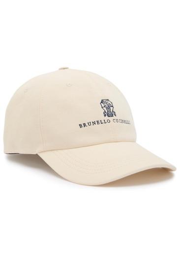 Logo-embroidered cotton cap by BRUNELLO CUCINELLI