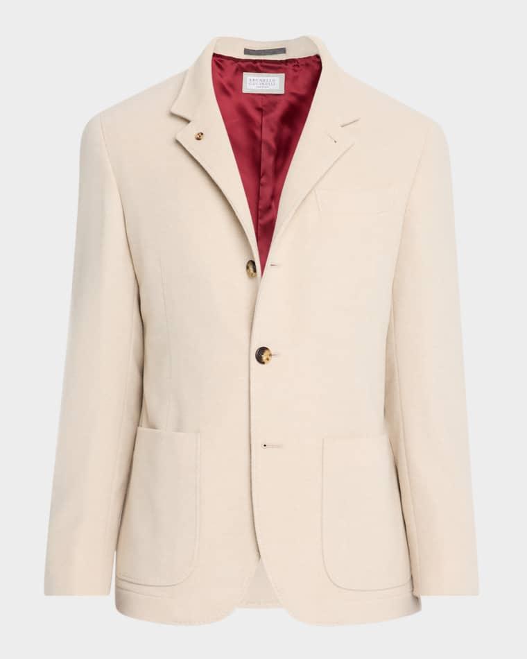 Men's Cashmere Blazer-Style Coat by BRUNELLO CUCINELLI