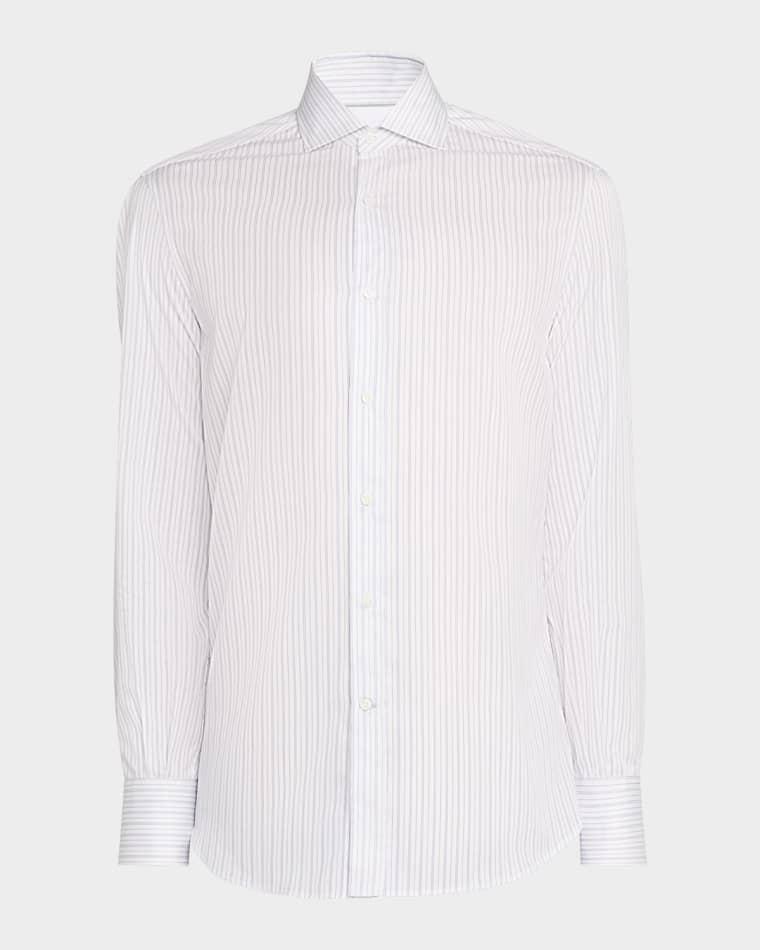 Men's Cotton Multi-Stripe Button-Down Shirt by BRUNELLO CUCINELLI