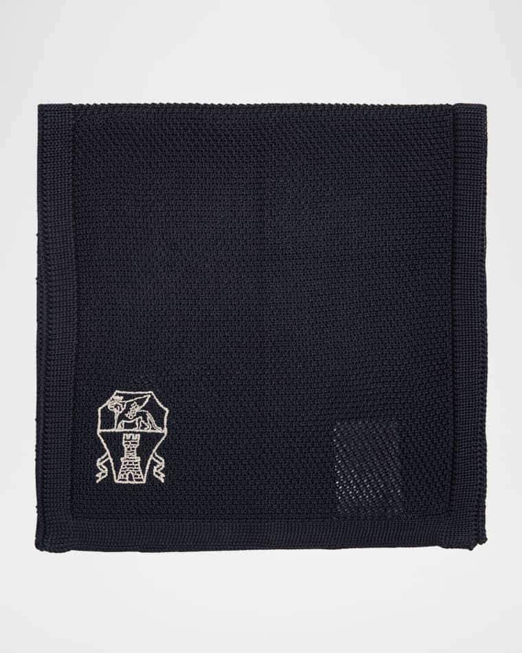 Men's High Summer Capsule Knit Pocket Square by BRUNELLO CUCINELLI