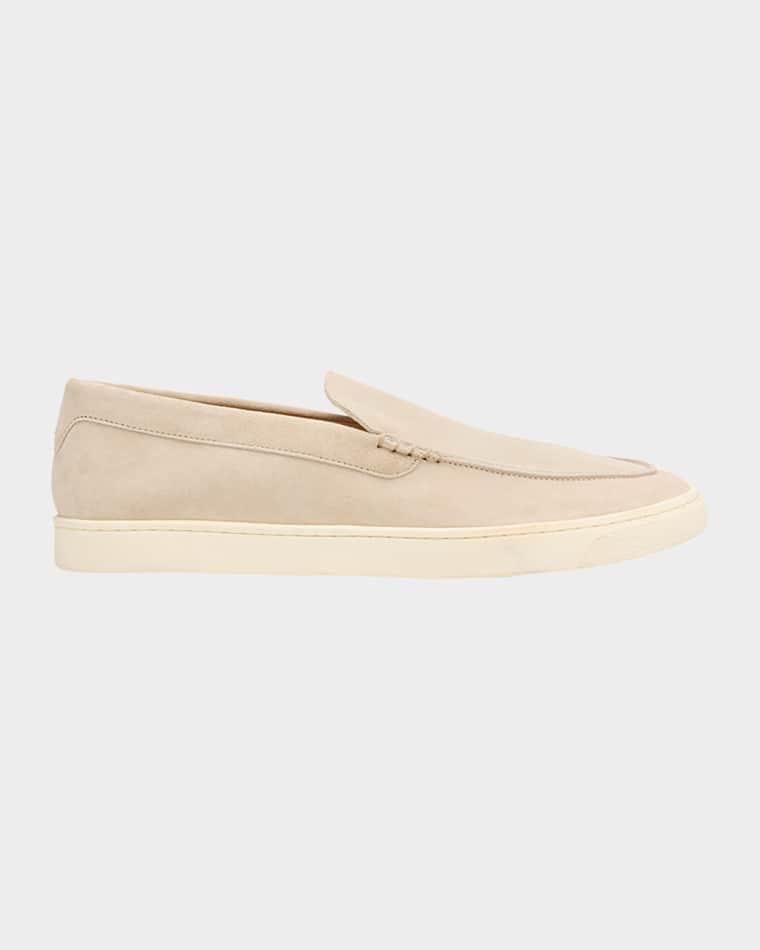 Men's Hybrid Venetian Suede Slip-Ons by BRUNELLO CUCINELLI