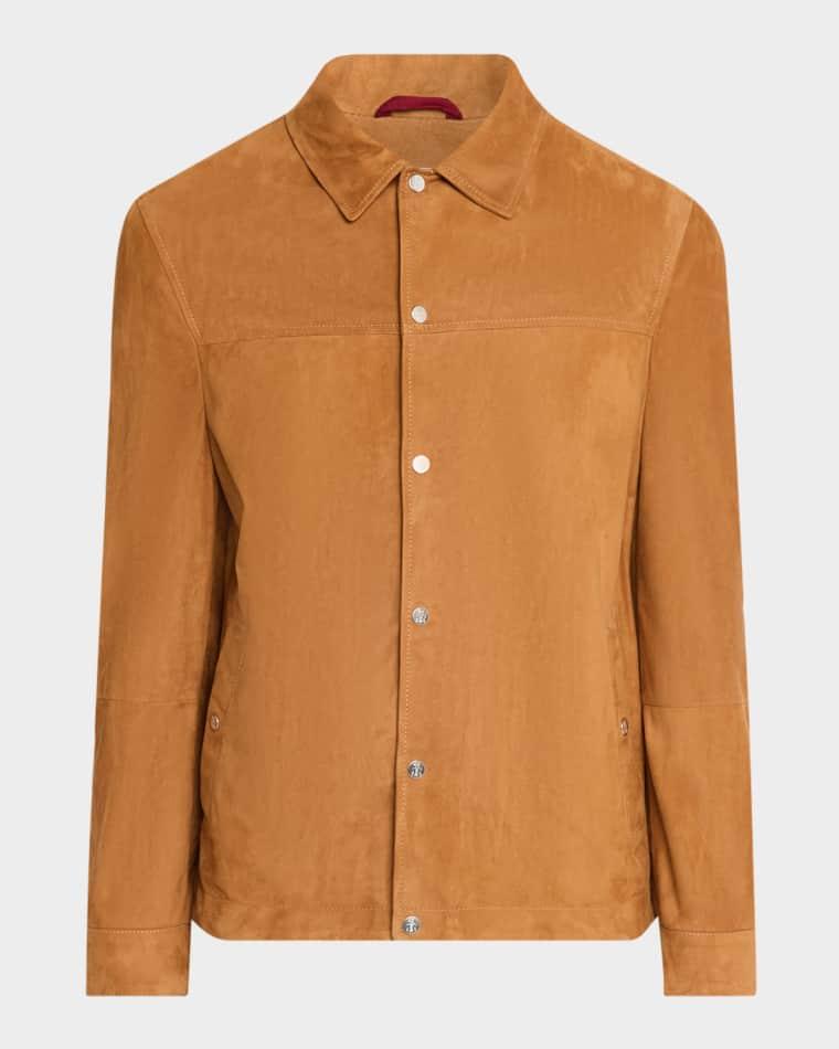 Men's Lightweight Suede Jacket by BRUNELLO CUCINELLI