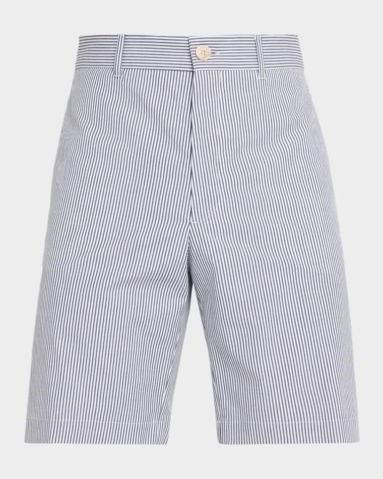 Men's Micro Stripe Bermuda Shorts by BRUNELLO CUCINELLI