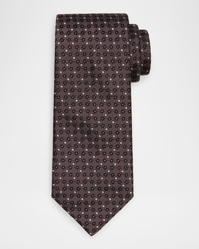 Men's Silk and Cotton Jacquard Tie by BRUNELLO CUCINELLI