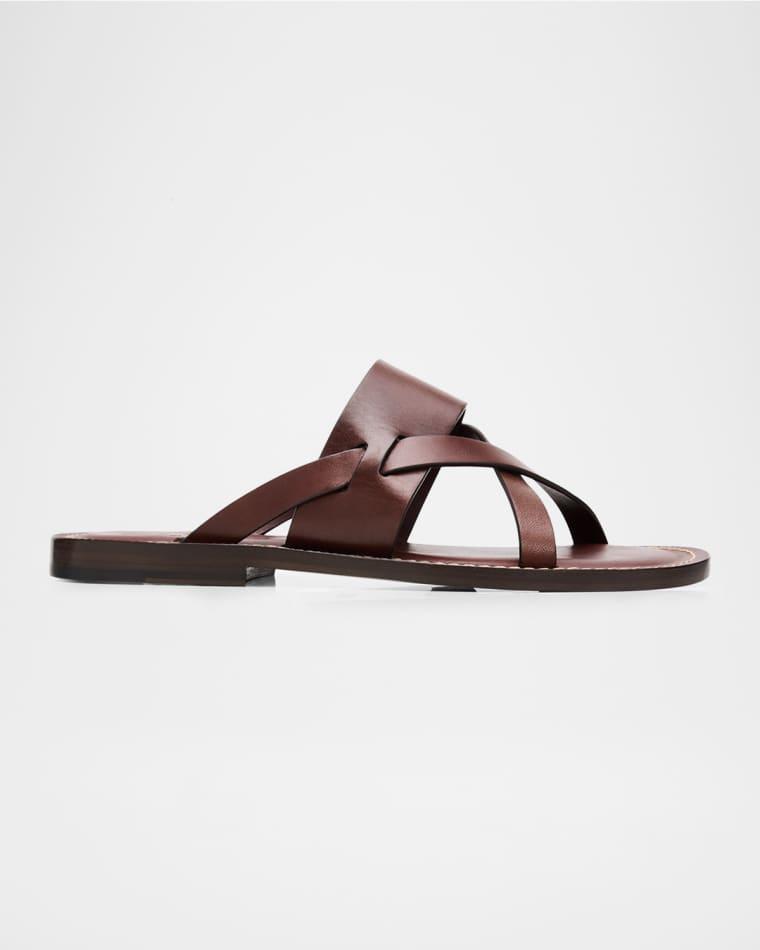 Men's Strappy Leather Sandals by BRUNELLO CUCINELLI