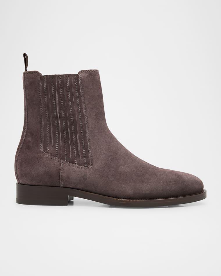 Men's Suede Chelsea Boots by BRUNELLO CUCINELLI