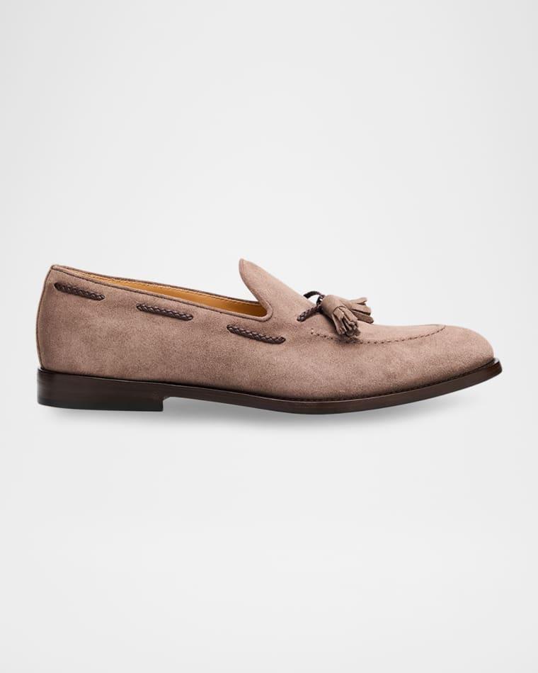 Men's Suede Tassel Loafers by BRUNELLO CUCINELLI