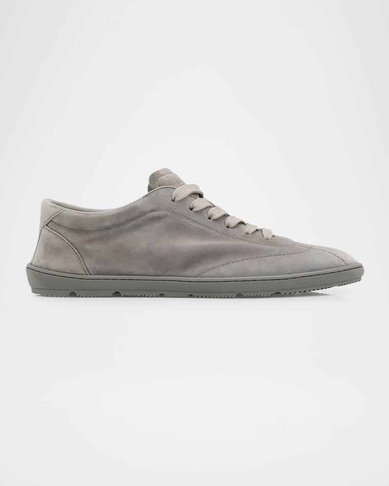 Men's Unlined Suede Low-Top Sneakers by BRUNELLO CUCINELLI
