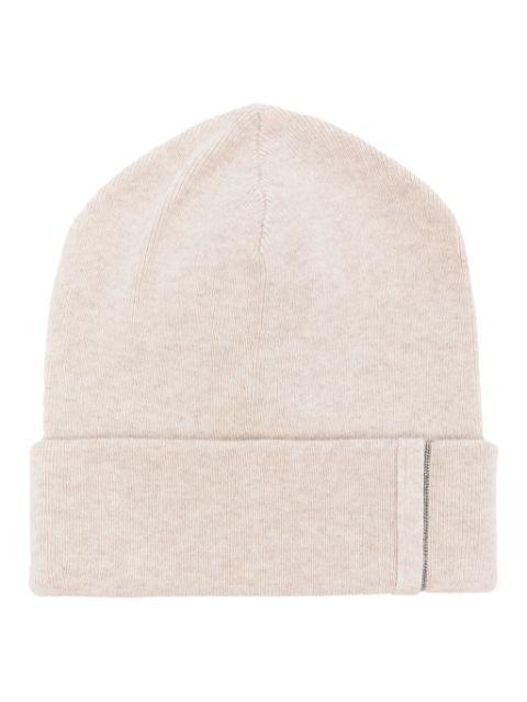 Monili-chain cashmere beanie by BRUNELLO CUCINELLI