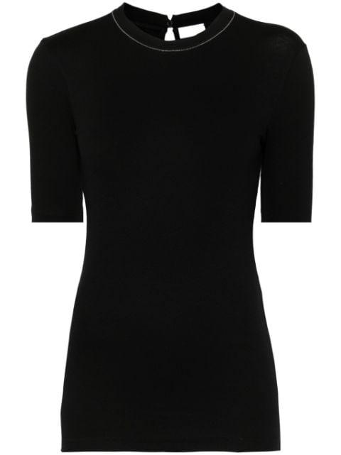 Monili-chain cotton jumper by BRUNELLO CUCINELLI