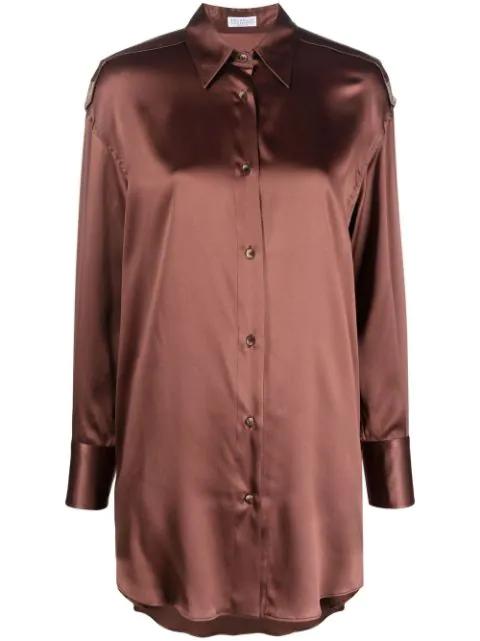 Monili chain detail shirt by BRUNELLO CUCINELLI