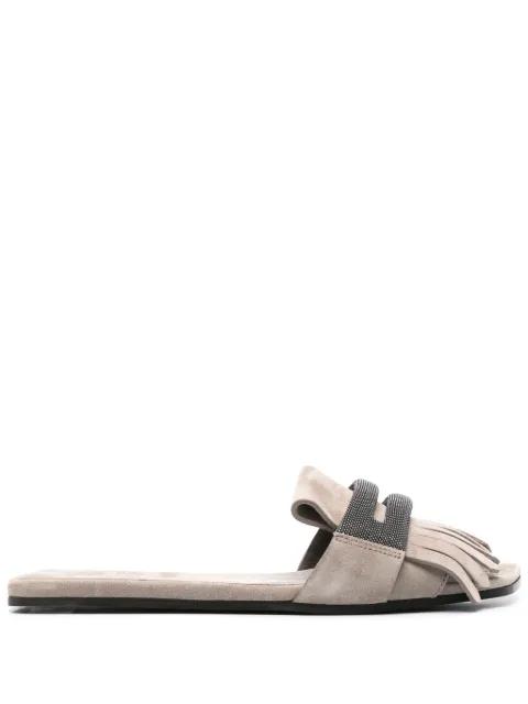Monili chain-detail slides by BRUNELLO CUCINELLI