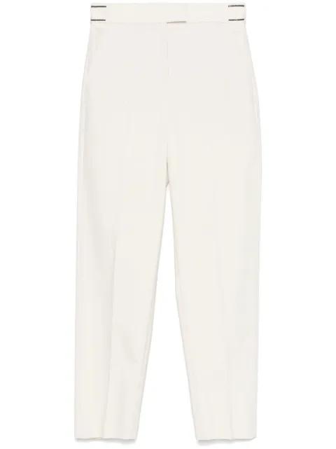 Monili chain-detail tailored trousers by BRUNELLO CUCINELLI