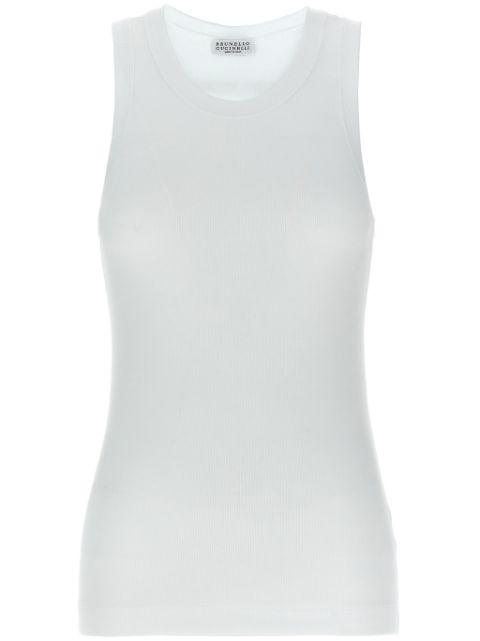 Monili chain-detail tank top by BRUNELLO CUCINELLI