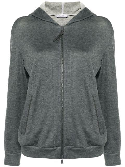 Monili-detail hoodie by BRUNELLO CUCINELLI