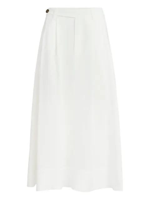 Monili-detail midi skirt by BRUNELLO CUCINELLI