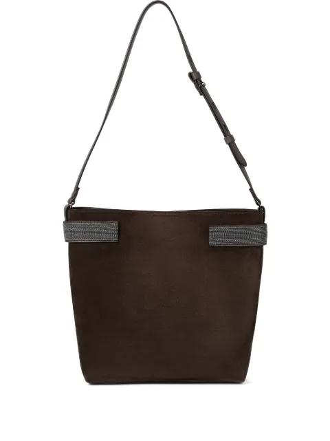 Monili-detail shoulder bag by BRUNELLO CUCINELLI