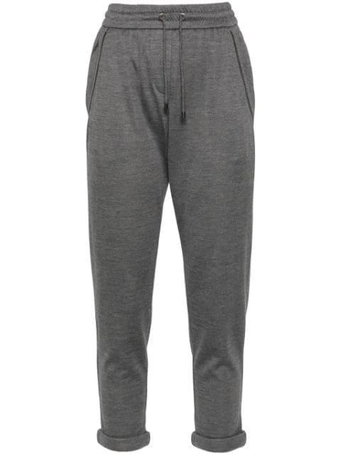 Monili-detail track pants by BRUNELLO CUCINELLI