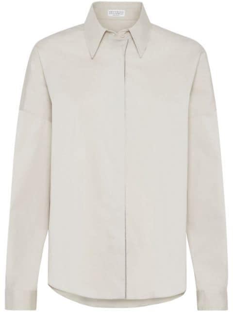 Monili-embellished shirt by BRUNELLO CUCINELLI