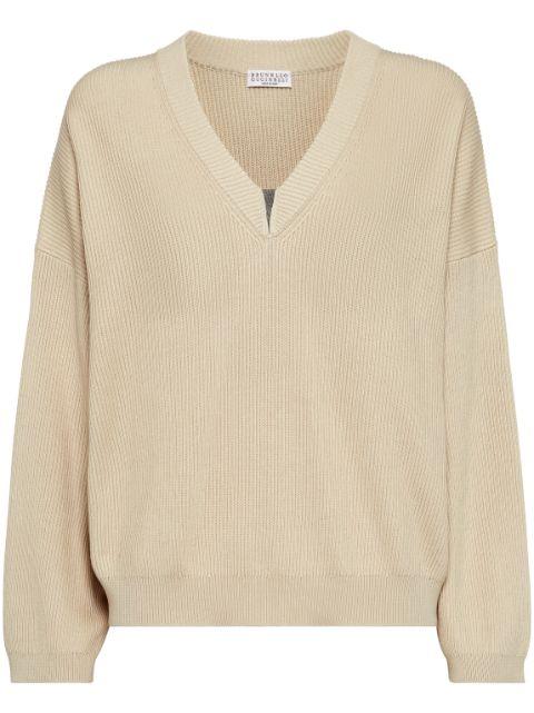 Monili-embellished sweater by BRUNELLO CUCINELLI