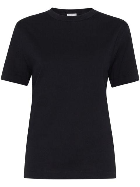 Monili-trim cotton T-shirt by BRUNELLO CUCINELLI