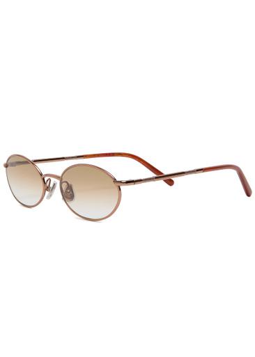 Oval-frame sunglasses by BRUNELLO CUCINELLI