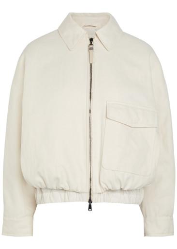 Padded cotton-blend jacket by BRUNELLO CUCINELLI