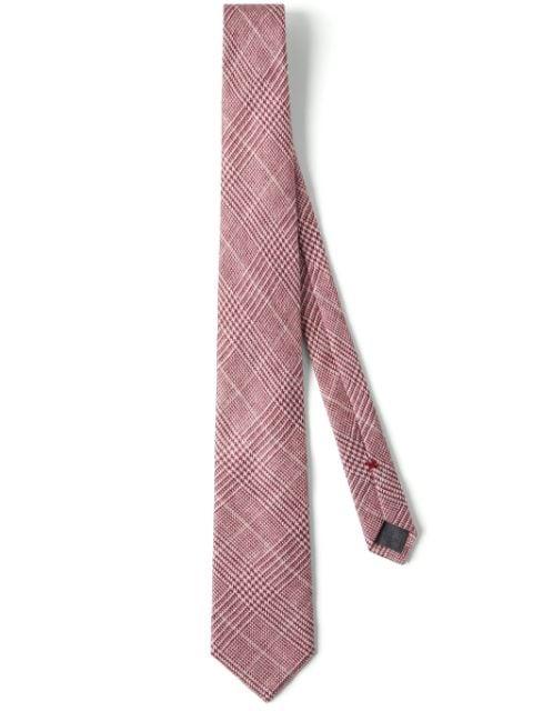 Prince of Wales patterned tie by BRUNELLO CUCINELLI