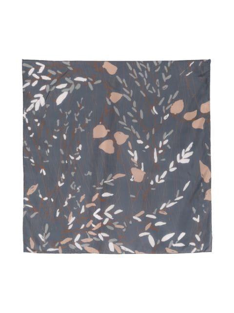 Ramage-print silk scarf by BRUNELLO CUCINELLI