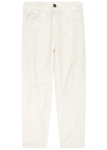 Relaxed linen and cotton-blend trousers by BRUNELLO CUCINELLI