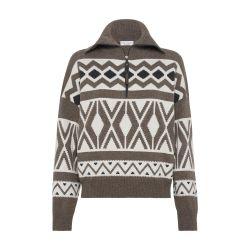 Retro Jacquard sweater by BRUNELLO CUCINELLI