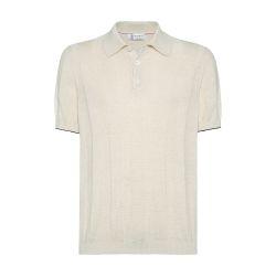 Rib knit polo by BRUNELLO CUCINELLI
