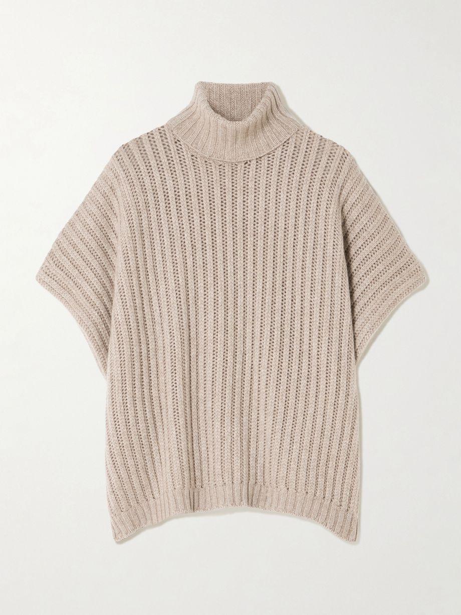Ribbed cashmere turtleneck sweater by BRUNELLO CUCINELLI
