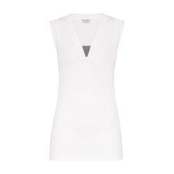 Ribbed jersey top by BRUNELLO CUCINELLI